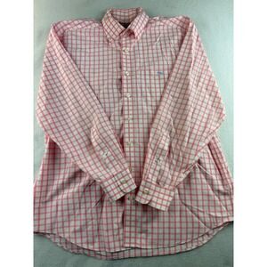Vineyard Vines Mens Classic Fit Tucker Shirt Pink Plaid‎ Button Down
